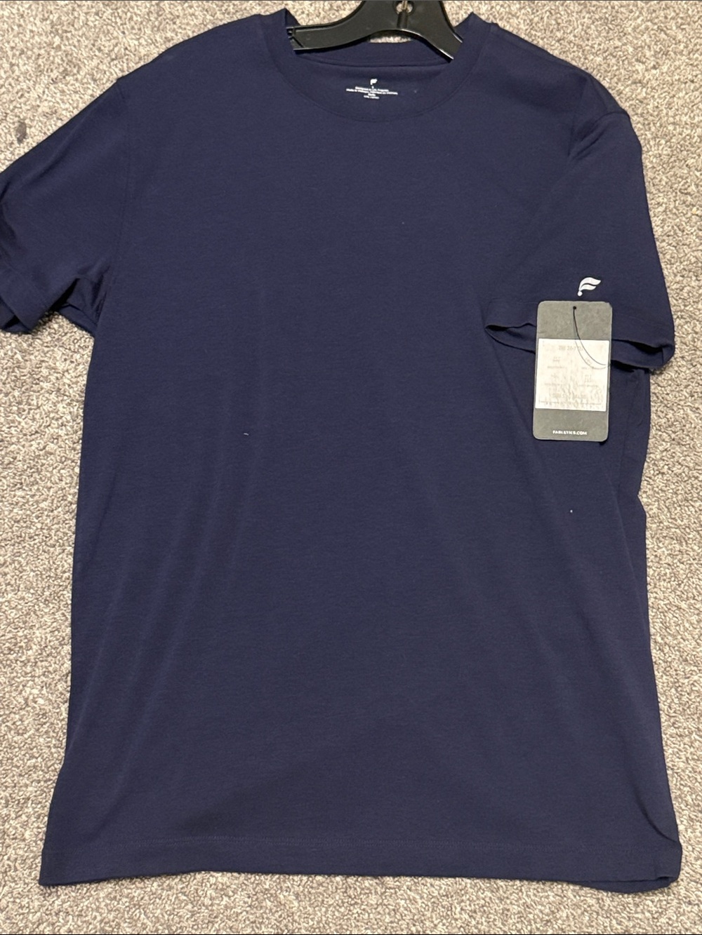 Fabletics Men's Navy Short Sleeve Crew Tee